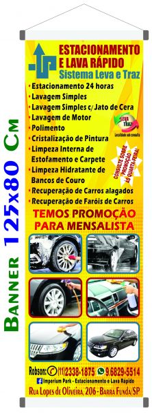 Artes para Banner 125x80 Cm - Só Frente